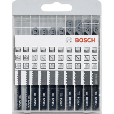 Product Λάμες Σέγας Bosch 10 pcs. Kit Basic for Wood base image