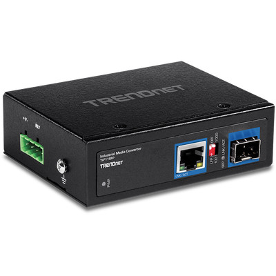 Product Converter TrendNet Industrial 100/1000Base-T SFP Media IP 30 base image