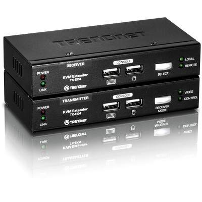 Product Switch KVM TrendNet TK-EX4 USB Extension Kit Range Up To 100m base image