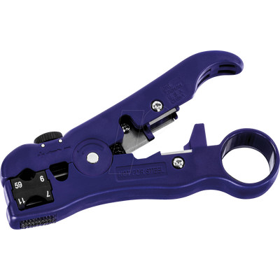 Product Απογυμνωτής καλωδίων TRENDnet wire stripper univ.RG59 / 6/11/7 / Koax / UTP / STP / CATX base image