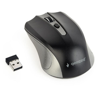 Product Ποντίκι Aσύρματο Gembird OPT 4 buttons inkl. USB gray-silver base image