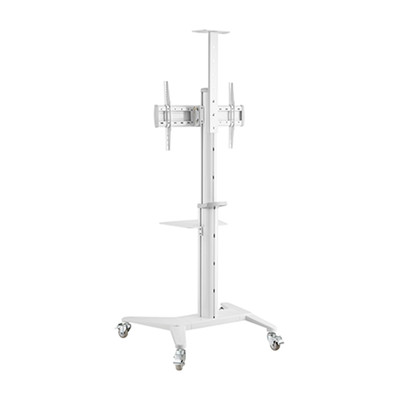 Product Βάση Τηλεόρασης Gembird ALUMINUM FLOOR with CASTER WHEELS 37'-70' White base image
