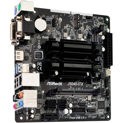 Product Motherboard ASRock J5040-ITX Intel J5005 CPU M-ITX DVI/HDMI DDR4 retail base image