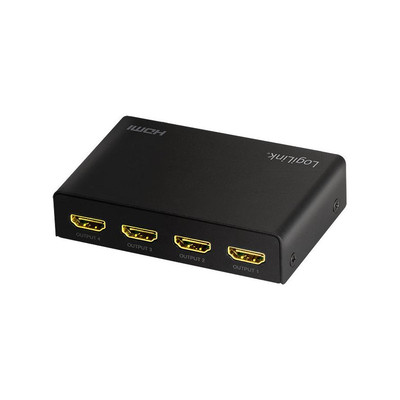 Product HDMI splitter LogiLink 1x4-Port, 4K/60Hz, downscaler, EDID base image