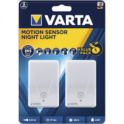 Product Φωτάκι νυκτός Varta Motion Sensor Night Light Twin Pack w/o. Batt. 16624101402 base image