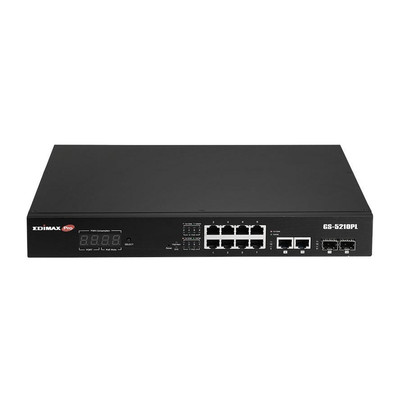 Product Network Switch Edimax 12x GE GS-5210PL base image