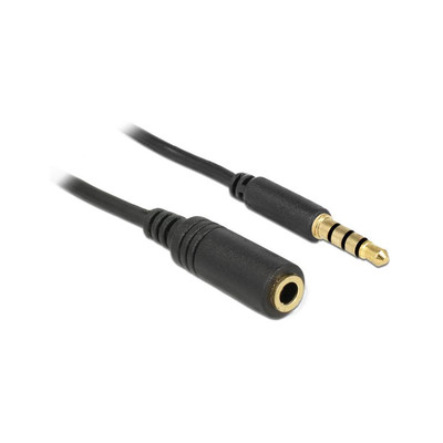 Product Καλώδιο Ήχου iPhone Jack Loss Delock 3.5mm to 3.5mm M / F 2.00m 4pin base image