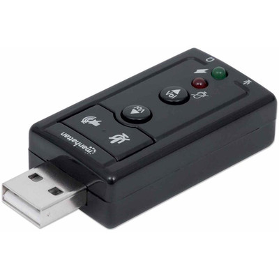 Product Κάρτα Ήχου USB Manhattan Hi-Speed USB 2.0 - 3D 7.1 black base image