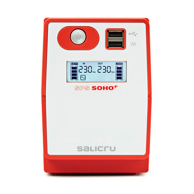 Product UPS Salicru SPS 500 SOHO+,Line Int,500VA/300W,USB,LCD,Shucko base image