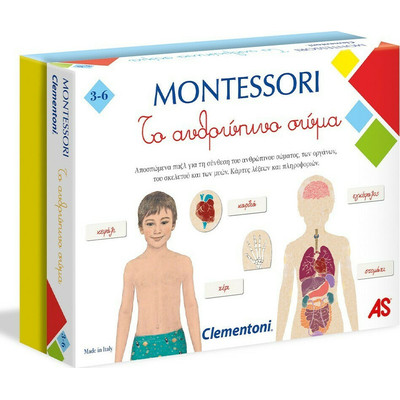 Product Εκπαιδευτικό AS Clementoni Montessori - Τo Ανθρώπινο Σώμα (1024-63225) base image