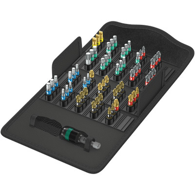 Product Σετ Βιδώματος Wera 61 Τεμαχίων BiTorsion 1 incl. Bit holder, 1/4 ", In Textile Box (05057441001) base image