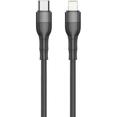 Product Καλώδιο USB 2GO Type-C->Lightning Black 1m base image