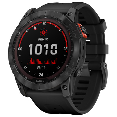 Product Smartwatch Garmin fenix 7X Solar Slate grey with black band base image