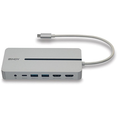 Product Docking Station Lindy DST-Mx Duo, USB C Mini Laptop/Macbook base image