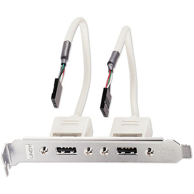 Product Αντάπτορας Lindy bracket USB 2x USB TYP A 5 IDC-coupling 0.2m base image