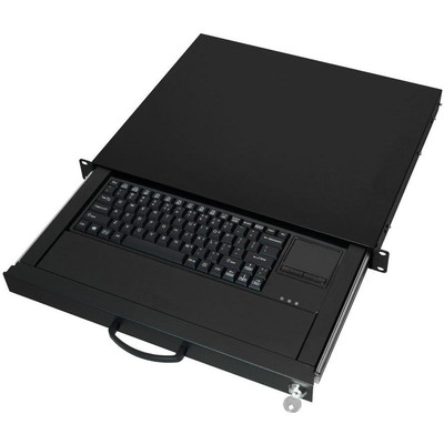 Product Πληκτρολόγιο Για Καμπίνα Δικτύου Aixcase 19" Rack 1U US Touchpad USB black base image