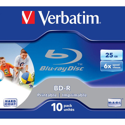 Product BD-R Verbatim 25GB 10pcs printable Jew.C 6x sing. base image