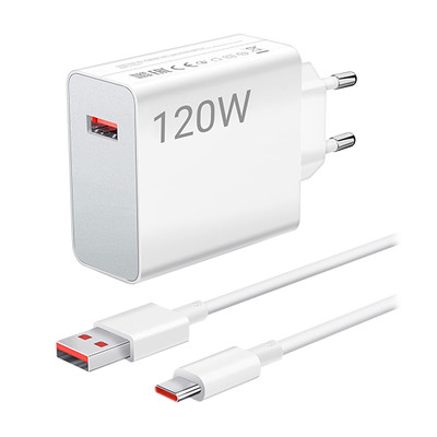 Product Φορτιστής Πρίζας Xiaomi 120W Charging Combo (Type A) + USB-C Cable base image