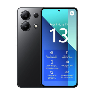 Product Smartphone Xiaomi Redmi Note 13 4G Dual Sim 6GB RAM 128GB - Black EU base image