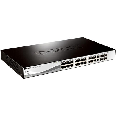Product Network Switch 444mm D-Link DGS-1210-28P 4*Combo/24*GE PoE base image