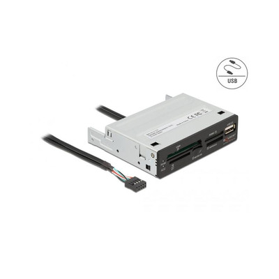 Product Card Reader Delock 3.5 USB 2.0 5 Slot + 1 x USB 2.0 Typ-A base image