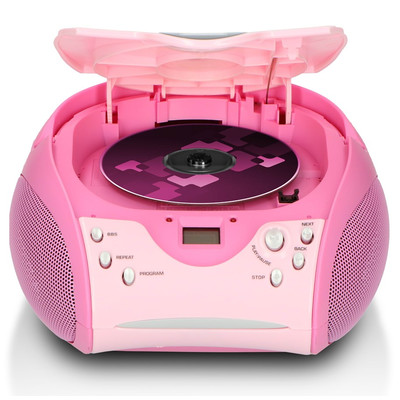 Product Φορητό Ραδιόφωνο CD Lenco SCD-24 pink base image