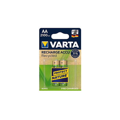 Product Επαναφορτιζόμενες Μπαταρίες Varta Recycled AA HR6 2100mAh 2St. base image
