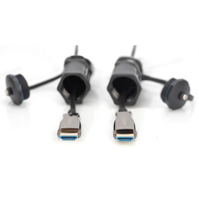 Product Καλώδιο HDMI Digitus AOC armored M/M IP68 4K 15m Black base image