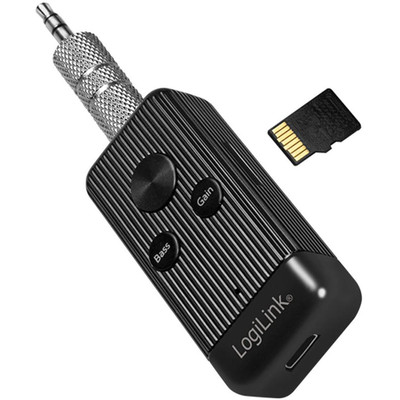 Product Bluetooth Αdapter LogiLink 5.0 audio receiver, microSD card, black base image