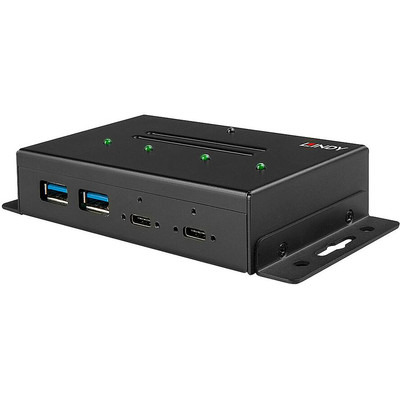 Product USB Hub Lindy 3.1 Gen 2 Typ C Metall 4 Port base image