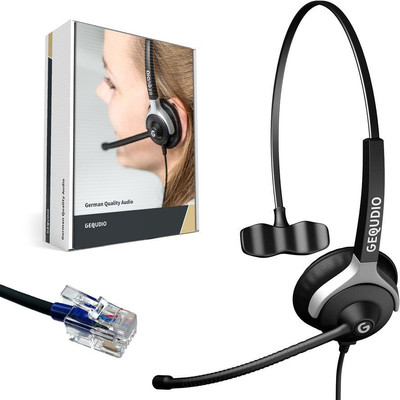 Product Headset GEQUDIO 1-ear for Unify with cable base image