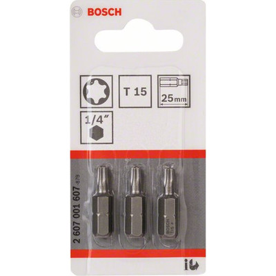 Product Σετ Μύτες Bosch 3pcs. Screwdriver Bits T15 XH 25mm base image