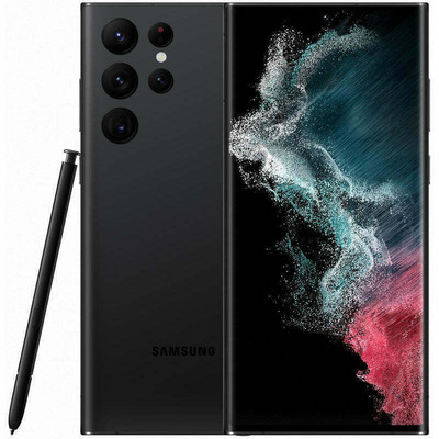 Product Smartphone Samsung Galaxy S22 Ultra - Enterprise Edition - phantom black - 5G - 128GB - GSM base image