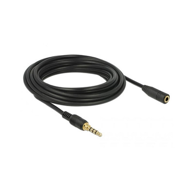 Product Καλώδιο Ήχου Delock extension jack 3.5mm 4Pin St > Bu 5.0m Black base image