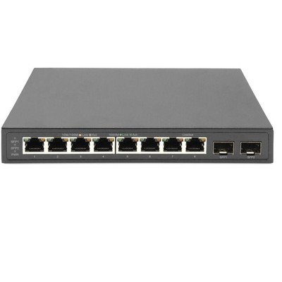 Product Network Switch Digitus 8-Port Gigabit + 2 Gigabit SFP Ports base image