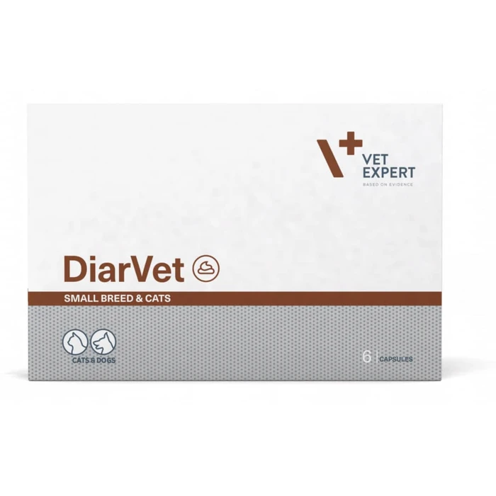 VetExpert Diarvet Πολυβιταμίνες Σκύλου και Γάτας σε Κάψουλες 6caps για Γαστρεντερικές Διαταραχές