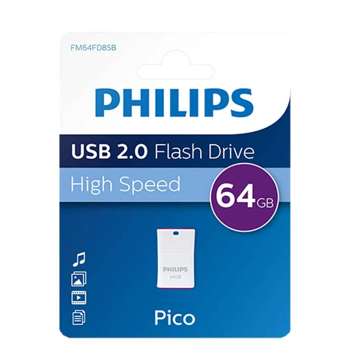 USB Flash 64GB Philips USB 2.0 Pico Edition Magic Purple