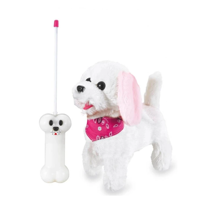 Τηλεκατευθυνόμενο Jamara plush dog Trixi RC white / pink 27MHz