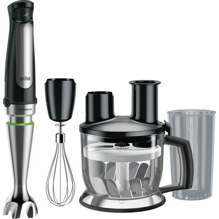 Ραβδομπλέντερ Braun MQ 7075 X MultiQuick 7 black/stainless steel