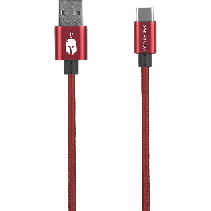 Καλώδιο USB Spartan Gear - Double Sided (Type C) (2m - Compatible with Playstation 5, Xbox Series X/S, tablet, mobile) (colour: Red)