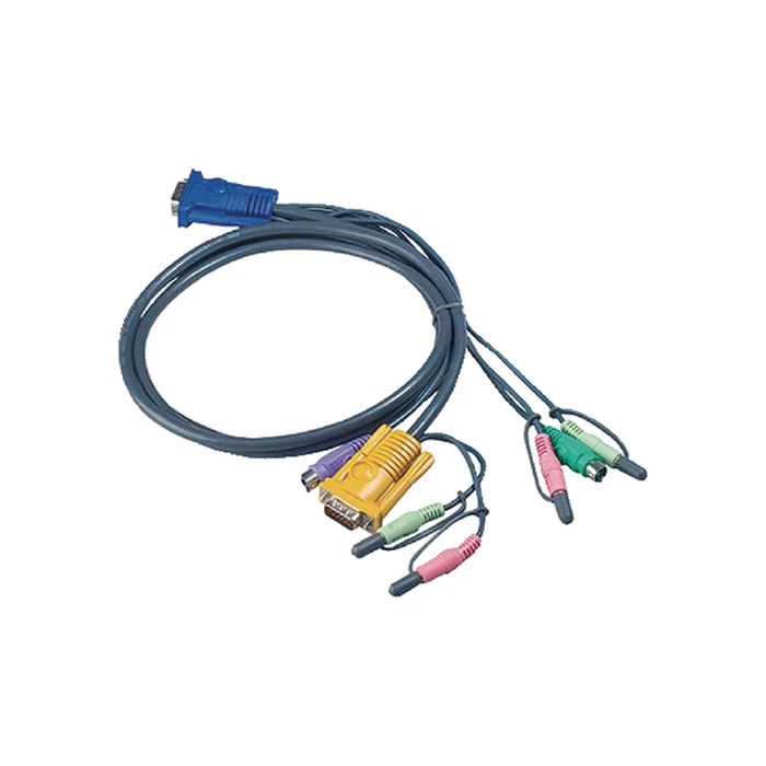 KVM Καλώδιο Aten PS/2 2L-5302P - KVM/KVM - 1.8 m - with 3-in-1 SPHD and Audio