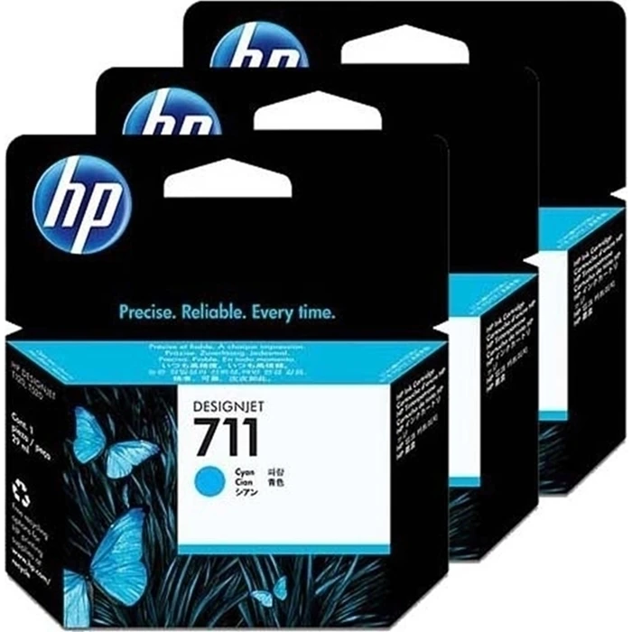 Μελάνι HP 711 - 3-pack - dye-based cyan - original - DesignJet