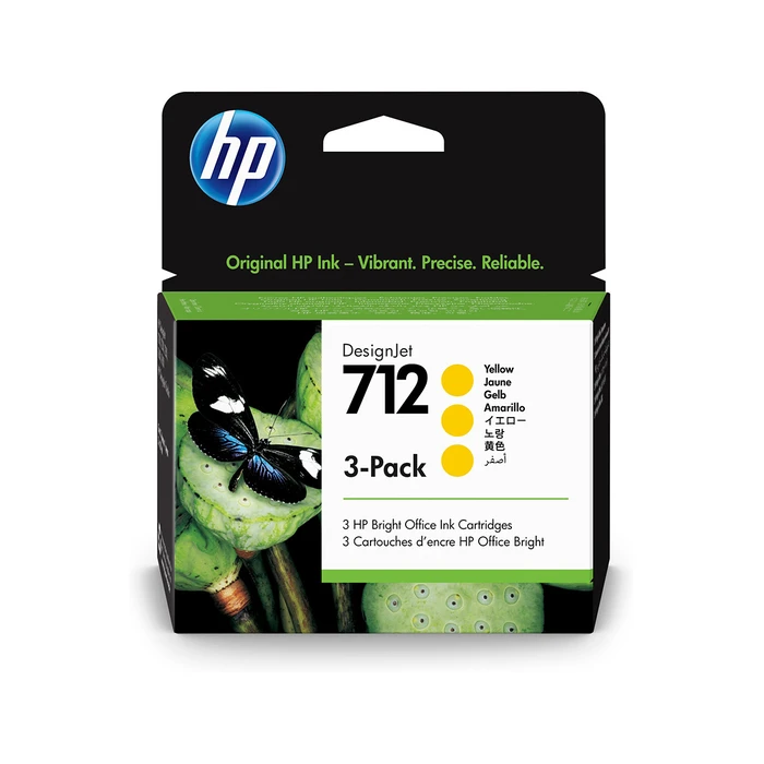 Μελάνι HP 712 - 3-pack - yellow - original - DesignJet