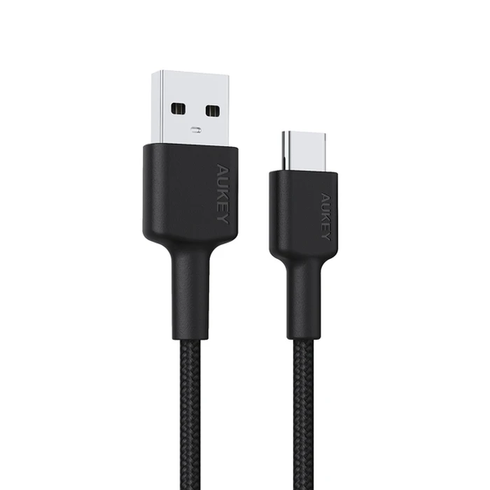 Καλώδιο USB Aukey CB-CD30 Type-C Power Delivery PD 3A 0.9m Nylon Black