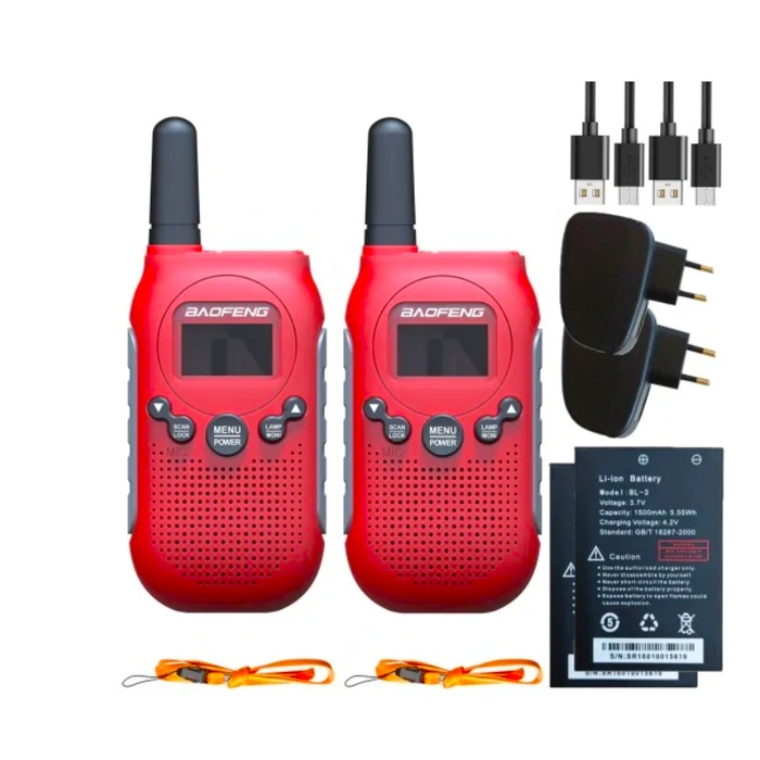 Ασύρματος Πομποδέκτης Baofeng BF-T6 Panda Red