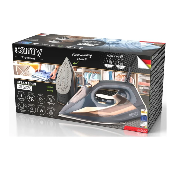 Σίδερο Ατμού Camry CR 5036 3400W Black-copper