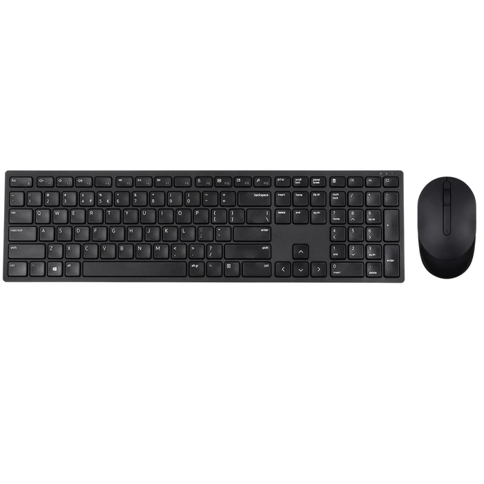 Σετ Πληκτρολόγιο & Ποντίκι Ασύρματο Dell KM5221W RF QWERTY US International Black