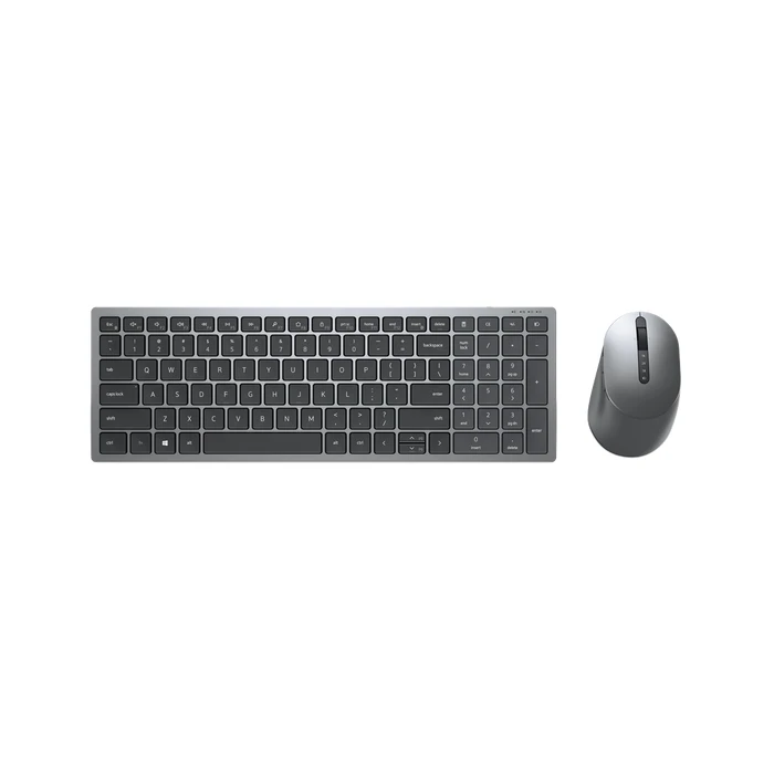 Σετ Πληκτρολόγιο & Ποντίκι Ασύρματο Dell KM7120W RF + Bluetooth QWERTY Grey, Titanium