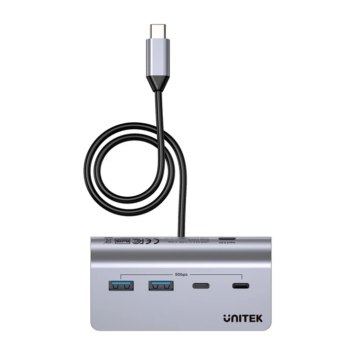 USB Hub Unitek ALUMINIUM USB-C 2X USB-A 2X USB-C 5GBPS