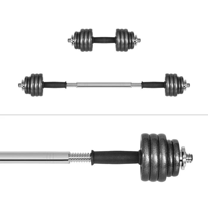 Αλτήρες Σετ Rebel ACTIVE Adjustable dumbbells in a case 15 kg with a bar